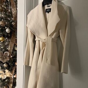 White wool mackage coat size small